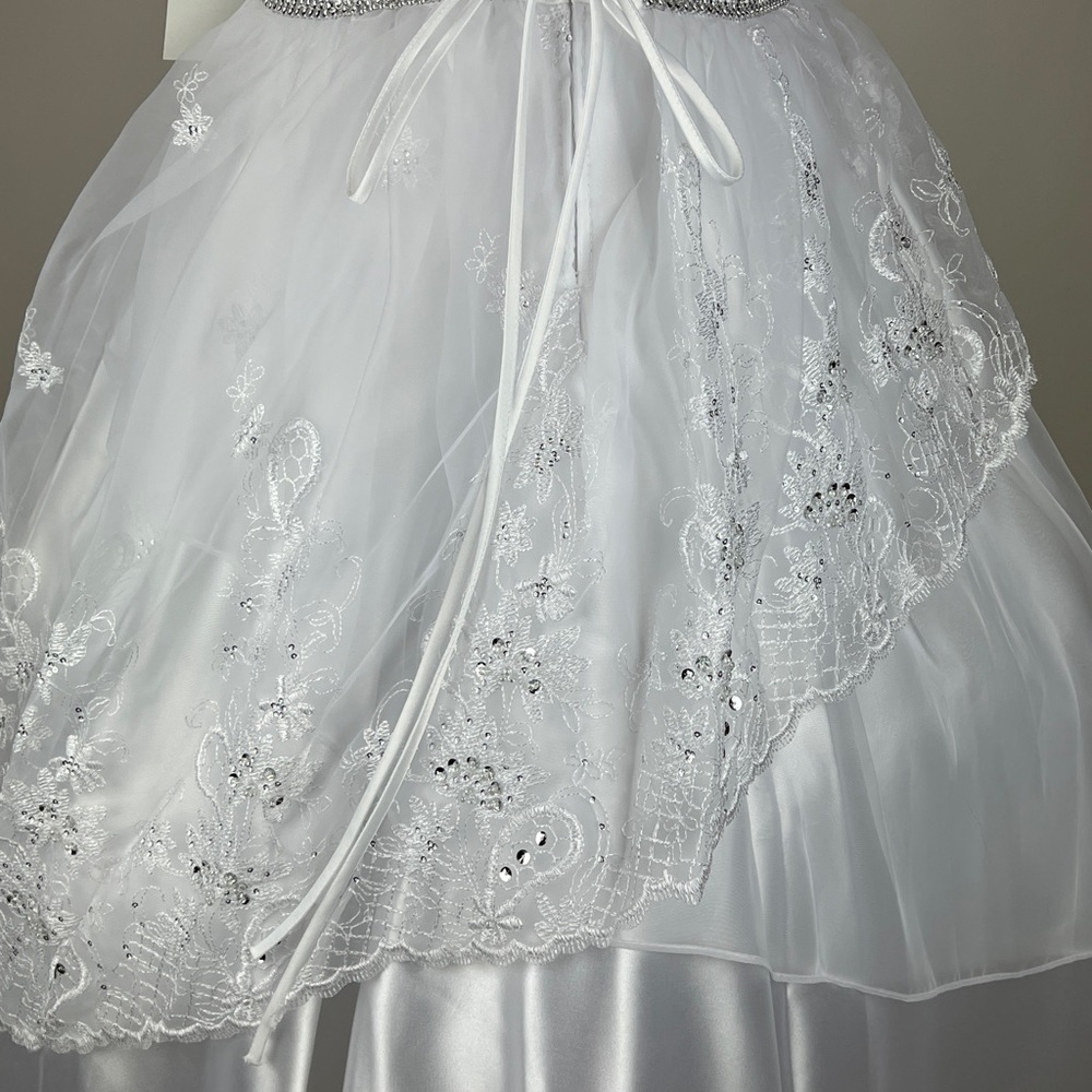 Girls First communion white dress size 7, 8, 10, 12 - Picture 7 of 13